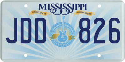 MS license plate JDD826