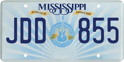 MS license plate JDD855