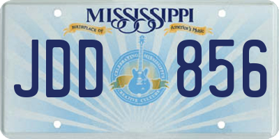 MS license plate JDD856