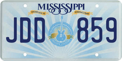 MS license plate JDD859