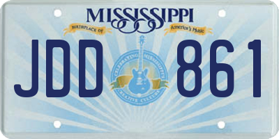 MS license plate JDD861