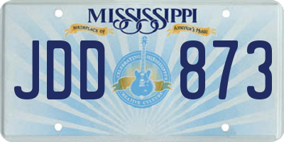 MS license plate JDD873