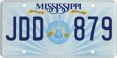 MS license plate JDD879