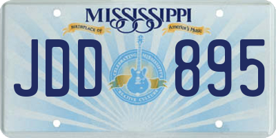 MS license plate JDD895