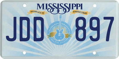 MS license plate JDD897