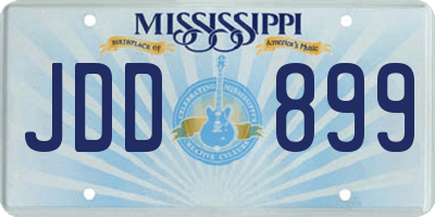 MS license plate JDD899