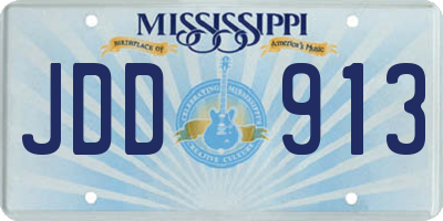MS license plate JDD913