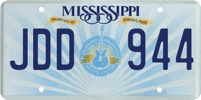 MS license plate JDD944