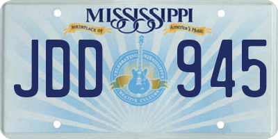 MS license plate JDD945