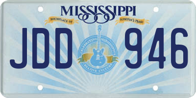 MS license plate JDD946