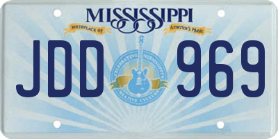 MS license plate JDD969