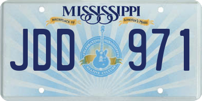 MS license plate JDD971