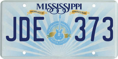 MS license plate JDE373
