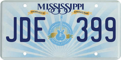 MS license plate JDE399