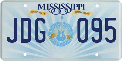 MS license plate JDG095
