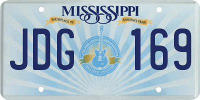 MS license plate JDG169