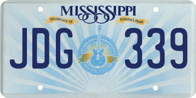 MS license plate JDG339