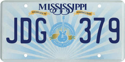 MS license plate JDG379