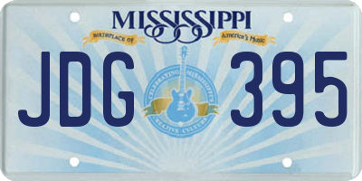 MS license plate JDG395