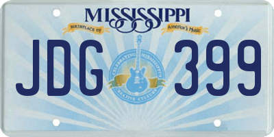 MS license plate JDG399