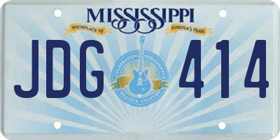 MS license plate JDG414