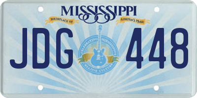 MS license plate JDG448