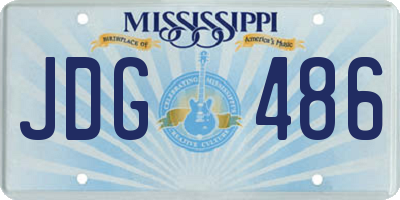 MS license plate JDG486