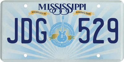 MS license plate JDG529