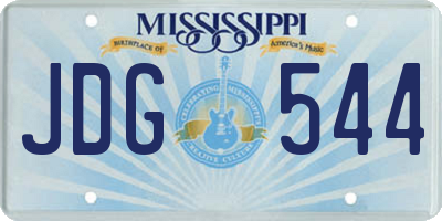 MS license plate JDG544