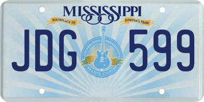 MS license plate JDG599