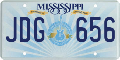 MS license plate JDG656