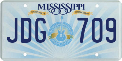 MS license plate JDG709