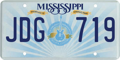 MS license plate JDG719
