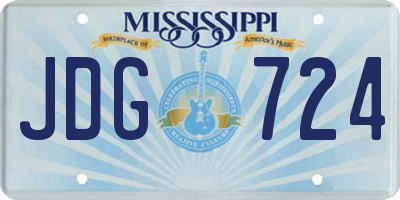 MS license plate JDG724
