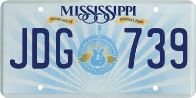 MS license plate JDG739