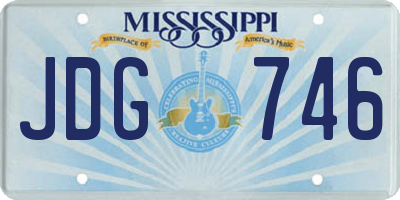MS license plate JDG746