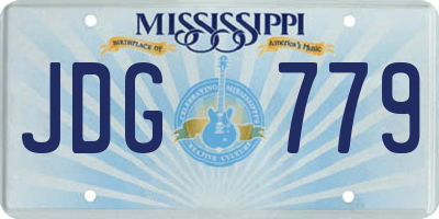 MS license plate JDG779