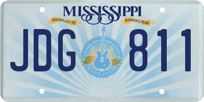 MS license plate JDG811