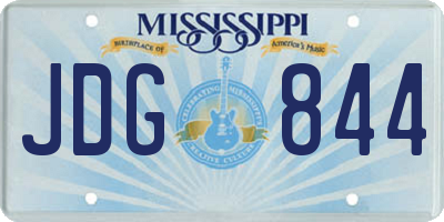 MS license plate JDG844