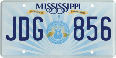 MS license plate JDG856