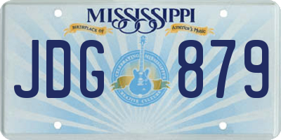 MS license plate JDG879