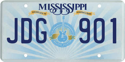 MS license plate JDG901