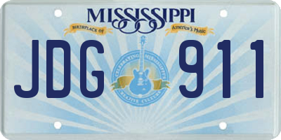 MS license plate JDG911