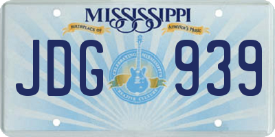 MS license plate JDG939