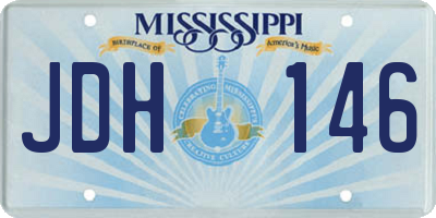MS license plate JDH146