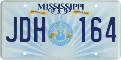 MS license plate JDH164