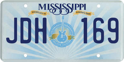 MS license plate JDH169