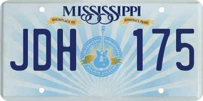MS license plate JDH175