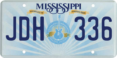 MS license plate JDH336
