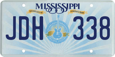 MS license plate JDH338
